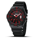 HANPOSH Montre Homme Montres Bracelets Etanche Design Analogique Lumineuses Acier Inoxydable Cadran Calendrie Fashion