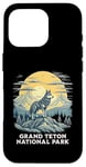 Coque pour iPhone 16 Pro Grand Teton National Park Grey Wolf Wildlife Wyoming