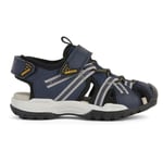 Geox J Borealis Boy B Sandal, Navy Grey, 6 UK