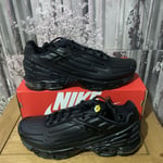 nike air max plus 3 leather Mens Size UK 12 EUR  47.5 US 13 Black CK6716-001