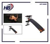 Banc pour Abdominaux Soulèvement des Poids Réglable Sit Up Bench Gymnastique Dfh