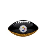 Wilson Ballon de Football Américain NFL CITY PRIDE, Pittsburgh Steelers, Cuir Mélangé, Pour Joueurs de Loisirs, Noir/Jaune, WTF1523XBPT