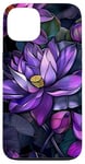 iPhone 13 Purple Lotus Flowers Beautiful Floral Flower Case