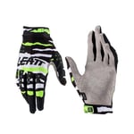 Leatt 2.5 X-Flow Tiger Gants de Motocross (Black/White/Fluo Yellow,S)