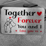 Together Forever Special Anniversary Valentines Gift For Boyfriend Girlfriend