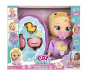 Cry Babies Newborn My First Bath Zoe Baby Doll 6pc Set Bath Tub Toy New with Tag