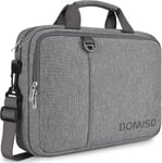 15,6 Pouces Imperméable Sacoche de Protection Ordinateur Portable Sac à Bandoulière Serviette pour 15,6"" ASUS ZenBook Chromebook 15/HP Pavilion 15 Envy 15/Ideapad ThinkPad/Legion 5 Gen 6,Gris