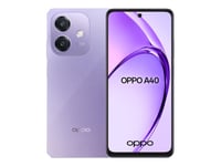 Oppo A40 - 4G Pekskärmsmobil - Dual-Sim - Ram 4 Gb / Internminne 128 Gb - Microsd Slot - Lcd-Skärm - 6.67" - 1604 X 720 Pixels (90 Hz) - 2 Bakre Kameror 50 Mp, 2 Mp - Front Camera 5 Mp - Starry Purple