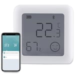 Thermomètre Hygromètre Numérique Intérieur Petit Bluetooth, Mini Moniteur de Température et Humidimètre, Contrôle APP, pour Maison Chambre Frigo Cave Garage