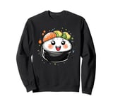 Kawaii Sushi Cute Smiling Sushi Roll Sweatshirt