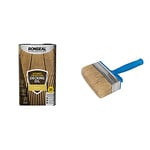 Ronseal RSLUDONP5L 5L Ultimate Protection Decking Oil - Natural Pine & Silverline 394974 Block Brush 115 mm / 4-1/2"