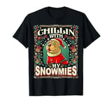 Shar Pei Chillin With My Snowmies Dog Christmas T-Shirt