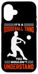 iPhone 16 Funny Dodgeball game Design for a Dodgeball Player Case