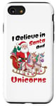 iPhone SE (2020) / 7 / 8 I Believe in Santa and Unicorns Christmas Tee Case