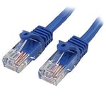 StarTech.com 45PAT10MBL 10 m Blue Cat5e Patch Cable with Snagless RJ45 Connectors, Long Ethernet Cable, 10 m Cat 5e UTP Cable