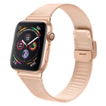 Armband Milanese Mesh Apple Watch 42mm Rose Guld