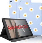 Coque Pour Tablette Ipad Pro 2021 12.9 Pouces 5e/4e/3e Gén, Étui De Protection Case Cuir Pu Housse Fine Et Légère Smart Cover Avec Fonction Support Pour Ipad Pro 12.9"" 2021 & 2020, Marguerite