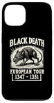 Coque pour iPhone 13 Black Death European Tour Plague Rat Histoire médiévale