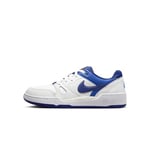 Nike Homme Full Force LO Sneaker, Summit White Deep Royal Blue Racer Blue, 44.5 EU