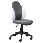 Chaise de Bureau "Jessi" 100cm Gris & Blanc