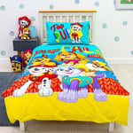 Single Bed Paw Patrol Pawsitive Duvet Cover Set Character Bedding Dog Reversible