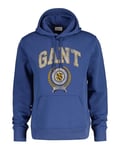 GANT Sweat à Capuche Graphique à l'avant Sweatshirt, Bleu Vintage, S Homme