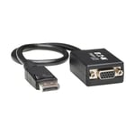 TRIPP LITE DisplayPort to VGA Adapter Converter Active DP to VGA 1080p M/F 1ft 1' - videokonverter - svart