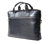 Exactive Leather Laptop Bag Black