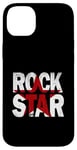 Coque pour iPhone 14 Plus Graphisme rouge vintage Red Rock Star