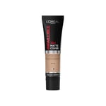 L'Oreal Paris Cover Liquid Foundation, With 4% Niacinamide, Long Lasting, Natural Finish, Available in 20 Shades, SPF 25, Infallible 32H Matte Cover, Shade 110, 30ml