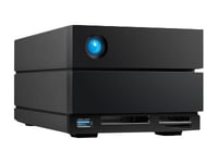 Lacie 2Big Dock Stlg40000400 - Harddiskarray - 40 Tb - 2 Brønner (Sata-600) - Hdd 20 Tb X 2 - Thunderbolt 4, Usb 3.2 Gen 2 (Ekstern) - Med 5-Års Rescue Data Recovery Service Plan