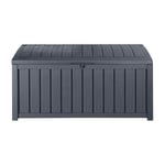 Keter Coffre de Rangement de Jardin Anthracite Boîtes de Stockage Extérieur