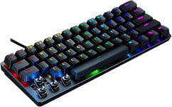 HUNTSMAN MINI (COMMUTATEUR ANALOGIQUE) CLAVIER DE JEU COMPACT À 60% (COMMUTATEURS ANALOGIQUES, TOUCHES PBT DOUBLESHOT, CÂBLE USB-C AMOVIBLE) QWERTZ DISPOSITION ALLEMANDE | N[KEY231470]