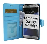 New Standcase Wallet Samsung Galaxy S7 Edge (G935F) (Ljusblå)