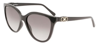 Lunettes de Soleil Salvatore Ferragamo SF1056S BLACK/GREY SHADED 57/16/140 femme