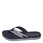 Tommy Hilfiger Women Flip-Flops Beach Sandal, Blue (Space Blue), 36