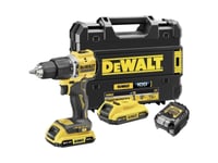 Dewalt Dcd100yd2t-Qw 2-Växlad Sladdlös Slagborrmaskin Borstlös, Inkl. Extra Batteri, Inkl. Laddare, Resväska