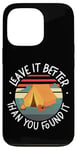 iPhone 13 Pro Camping Tent Retro Vintage Leave It Better Than You Found It Case