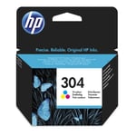 Original HP 304 Colour Ink Cartridge For DeskJet 2620 Inkjet Printers