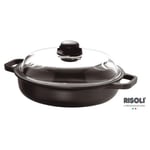 Risoli 099IN/28TP Casserole Aluminium Die Cast Titanium 28 CM Induction