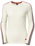 Helly Hansen Femme Lifa Active Stripe Crew Pull over, Blanc, M EU