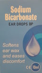 3x Sodium Bicarbonate Ear Drops 10ml - Softens Hard Ear Wax -