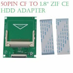 CF Compact Flash Card to 1.8" ZIF CE Adapter for iPod 5 6 Video Toshiba