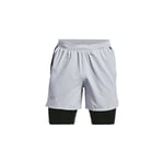 Under Armour Launch 2 in 1 Shorts Mod Gray - Löparshorts, Herr - MD