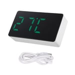 Desk Alarm Clock Digital  LED Temperature USB Bedside Table Travel Clocks9172