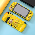 Psyde - Étui Pokemon Pikachu En Silicone Souple Avec Capuchons De Protection Pour Nintendo Switch, Contrôleur De Jeu Et Accessoires Ns