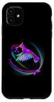 iPhone 11 Hummingbird Purple Ribbon Pancreatic Cancer Awareness Case