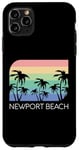 Coque pour iPhone 11 Pro Max Newport Beach California Surf Vintage Cali SoCal Orange Co