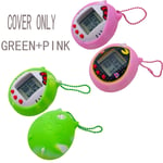 Coque De Protection En Silicone Pour Tamagotchi,Convient Également Aux Appareils Pac-Man Avec Anneau De Couleur - Type Green And Pink