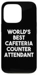 Coque pour iPhone 13 Pro World's Best Cafétéria Attendant au comptoir